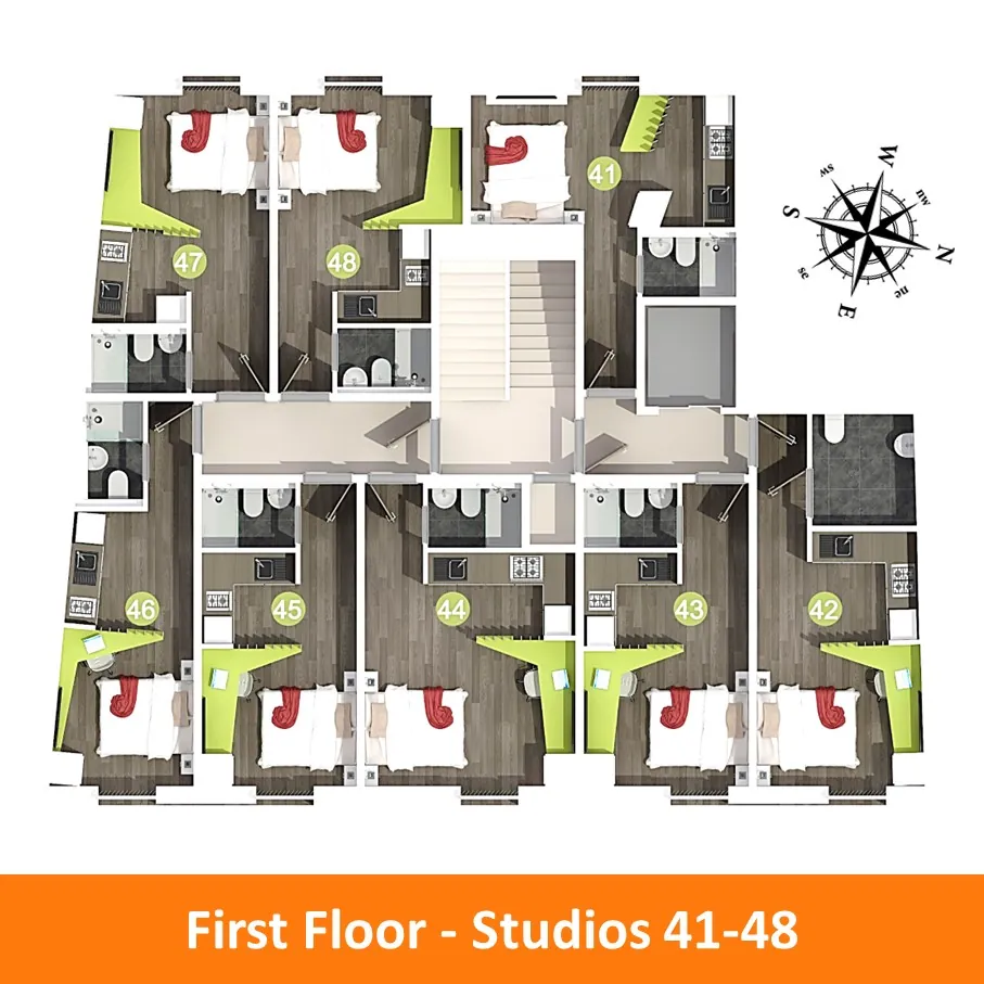 Floor Plan - Courtyard Block B